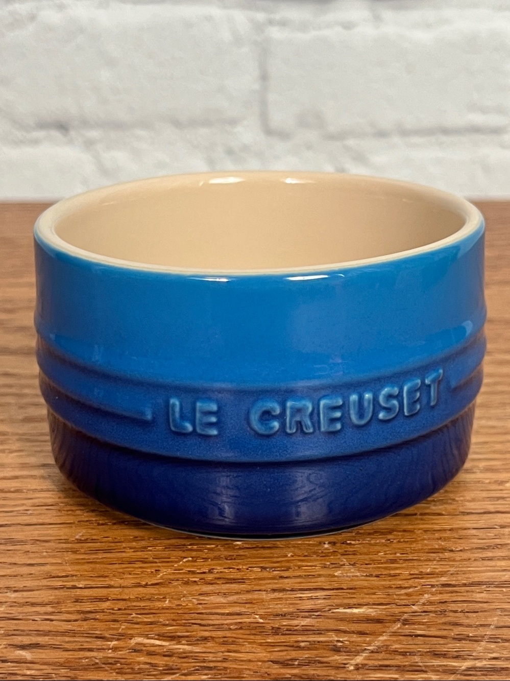 Le Creuset Stackable Ramekin, single item in Marseille Blue bre